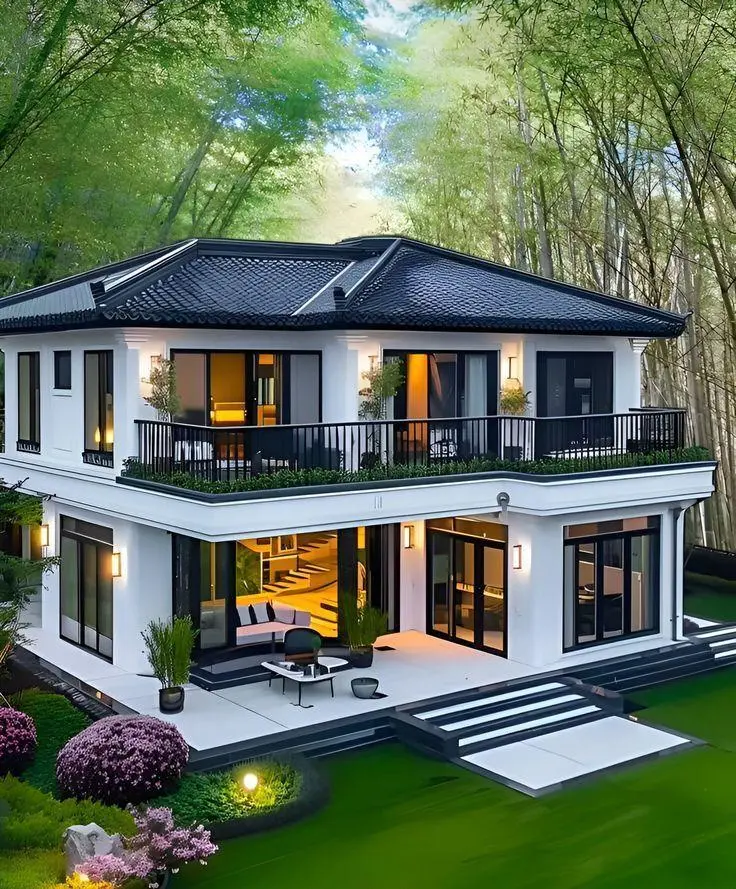 Modern dubleks villa modeli