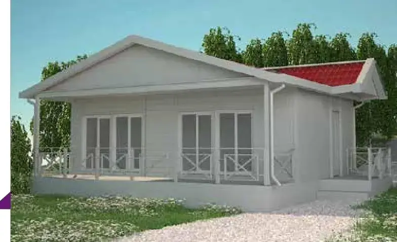 Geniş verandalı konut modeli