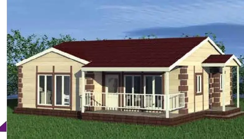 Klasik verandalı konut modeli