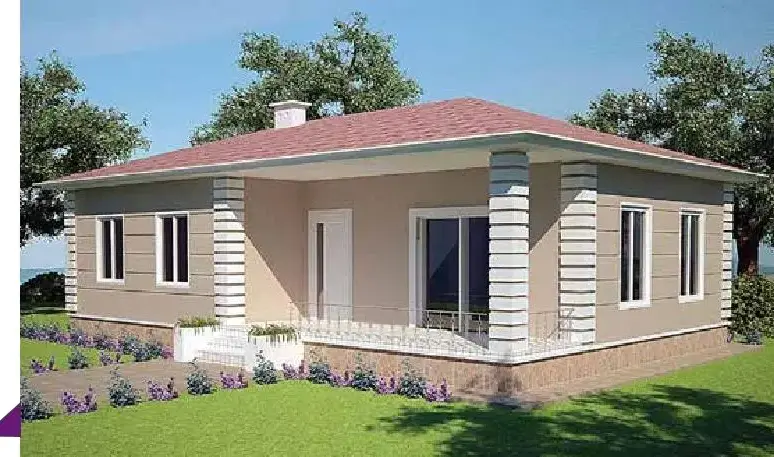 Tek katlı prefabrik konut çözümü örneği